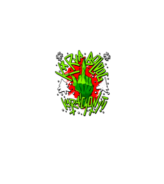 Kurva boldog karácsonyt Grinch minta homokszín pólón