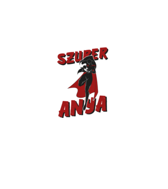 Szuper anya minta fehér pólón