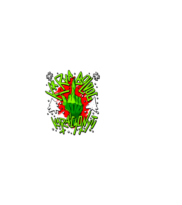 Kurva boldog karácsonyt Grinch minta fekete pólón