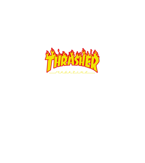 Thrasher minta fekete pólón