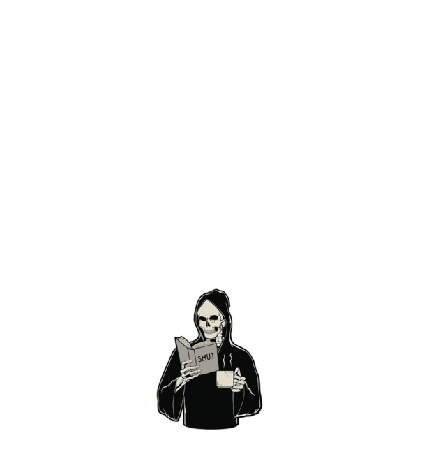 Smut Death darkromance booktok minta sötétkék pólón