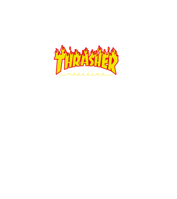 Thrasher minta fekete pólón