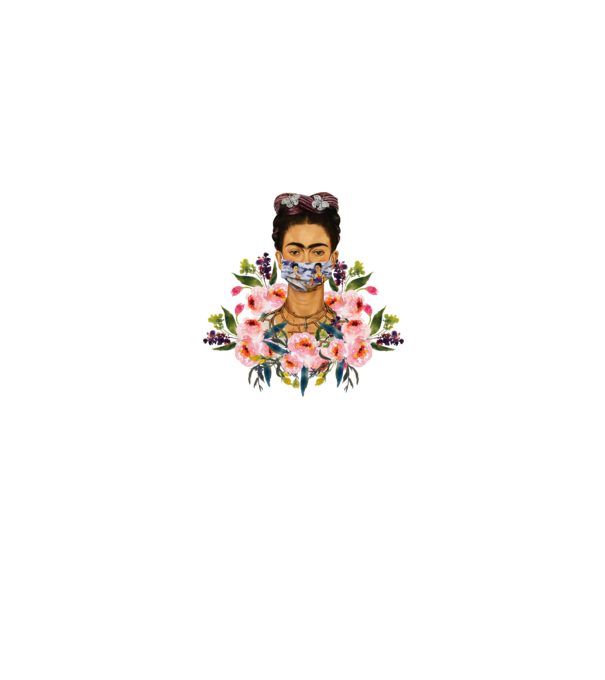 Frida Floral 2020 minta fehér pólón