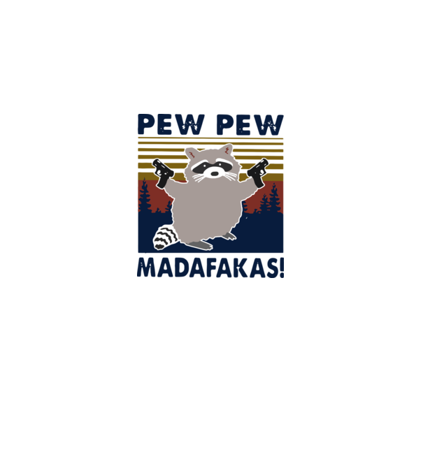 PEW PEW mosómaci minta fehér pólón