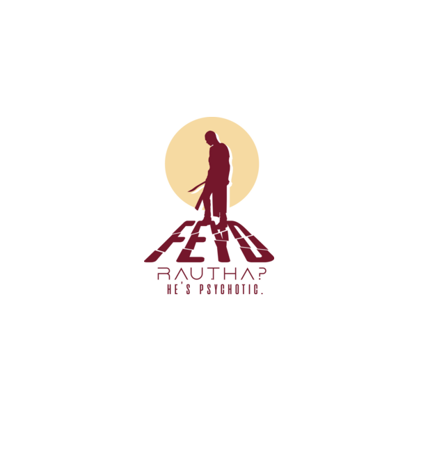 Feyd Rautha minta szürke pólón