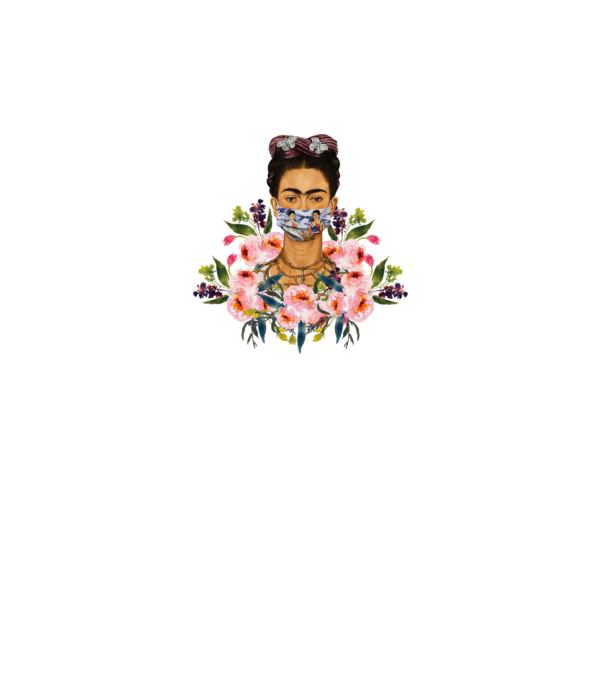 Frida Floral 2020 minta fehér pólón