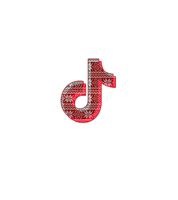 Xmas TikTok minta fehér pólón