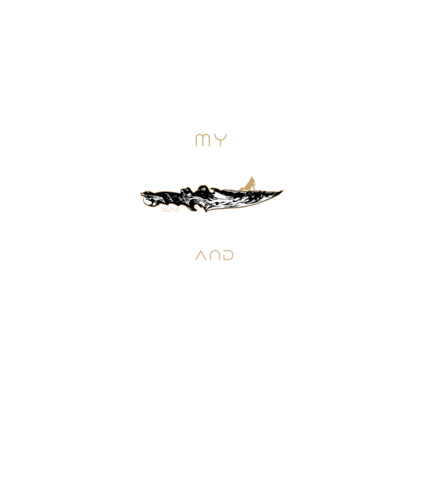 May my knife chip and shatter minta fekete pólón
