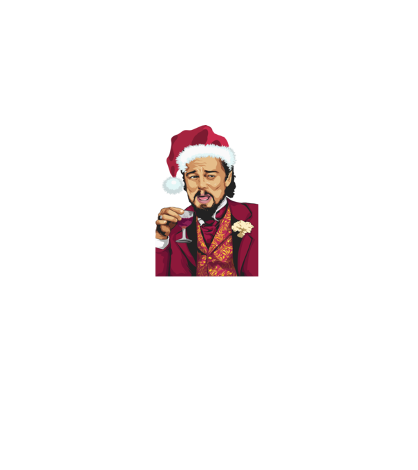 DiCaprio xmass minta fekete pólón