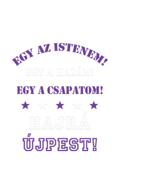 Újpesti drukker  minta fekete pólón