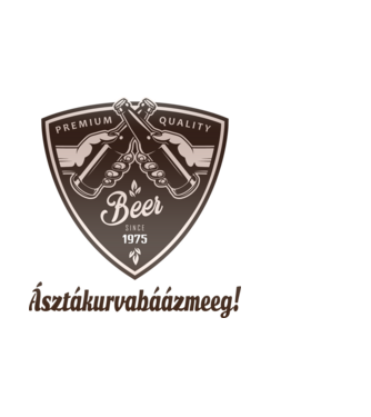 Beer 1975 minta világoskék pólón