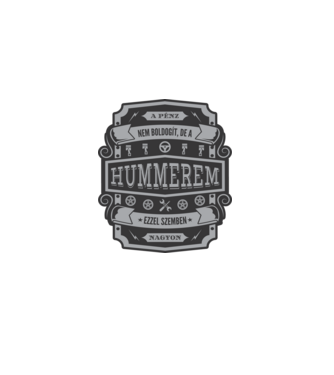 Boldogság a Hummerem minta homokszín pólón