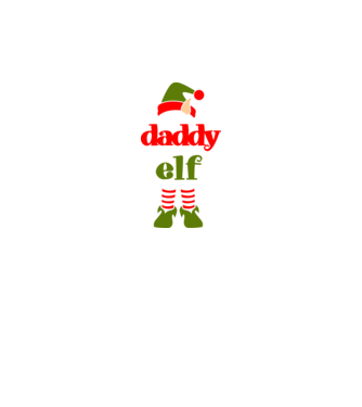 daddy elf minta fehér pólón