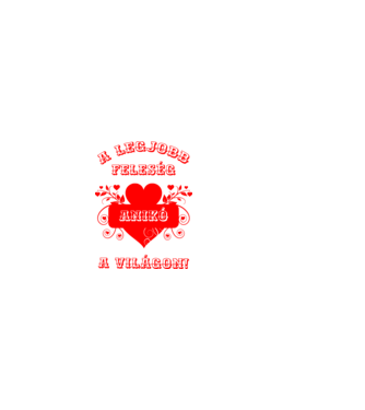 A legjobb feleség Anikó minta világos rózsaszín pólón