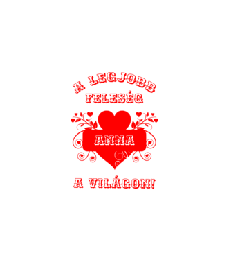 A legjobb feleség Anna minta fehér pólón