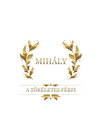 Mihály minta fekete pólón