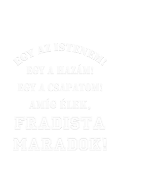 Fradista  minta fekete pólón