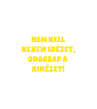 Kinézet minta fehér pólón