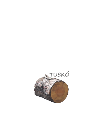 Tuskó minta fehér pólón