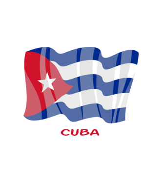 Cuba minta fehér pólón