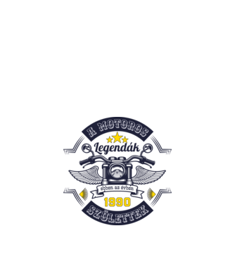 Motoros legendák 1990 minta homokszín pólón