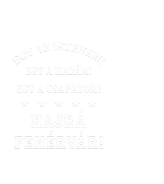 Fehérvári drukker minta fekete pólón