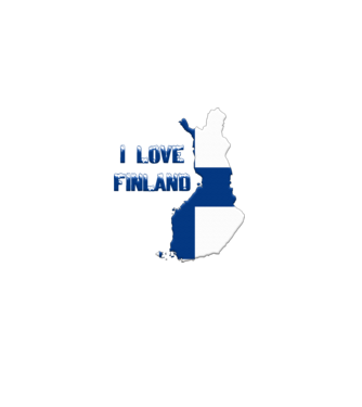 I love Finland minta fehér pólón