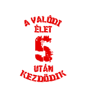 Valódi élet 5 színezhető minta fehér pólón
