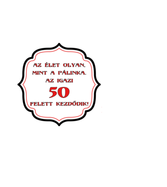 Pálinka 50 minta fekete pólón