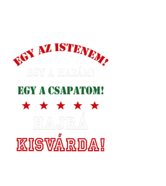 Kisvárdai drukker minta fekete pólón