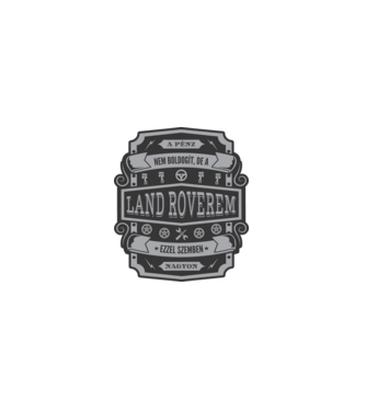 Boldogság a Land Roverem minta fehér pólón