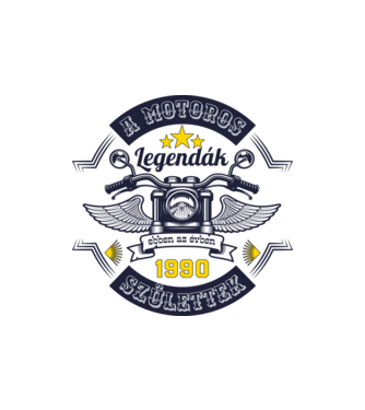 Motoros legendák 1990 minta homokszín pólón