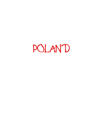 I Love Poland minta fekete pólón