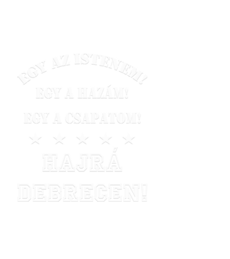 Debreceni drukker minta fehér pólón