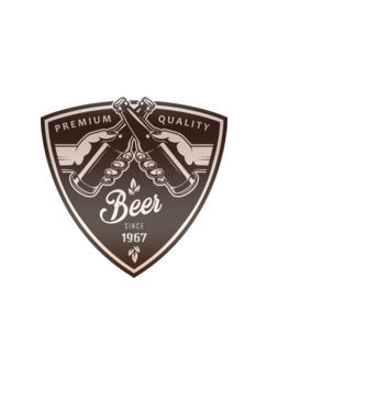 Beer 1967 minta világoskék pólón