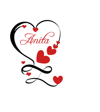 Anita minta világoskék pólón