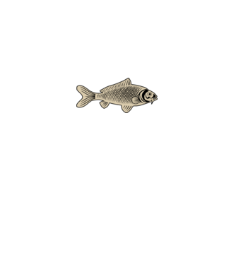 fish-line-art minta szürke pólón