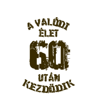 Valódi élet 60 színezhető minta fehér pólón