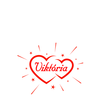 Viktória minta fehér pólón