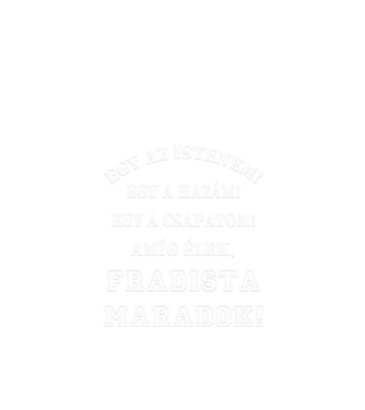 Fradista  minta fekete pólón