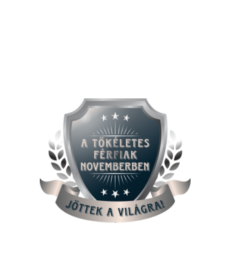 A tökéletes férfiak november minta fehér pólón