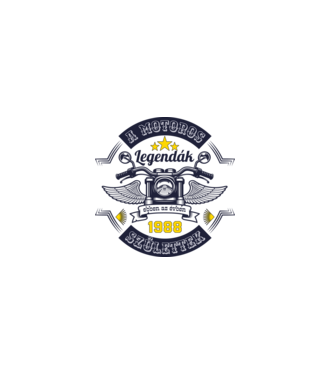 Motoros legendák 1988 minta fehér pólón