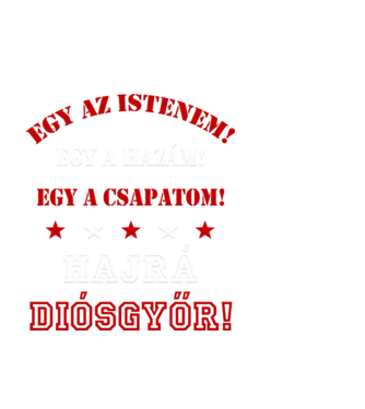Diósgyőri drukker minta fekete pólón