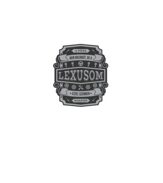 Boldogság a Lexusom minta fekete pólón
