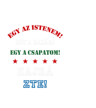 ZTE drukker minta fekete pólón