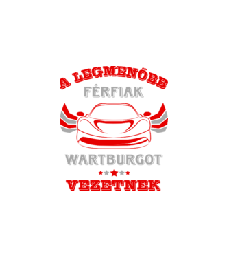 Wartburgos sofőr minta fehér pólón