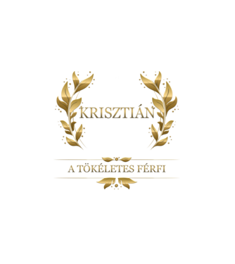 Krisztián minta fehér pólón