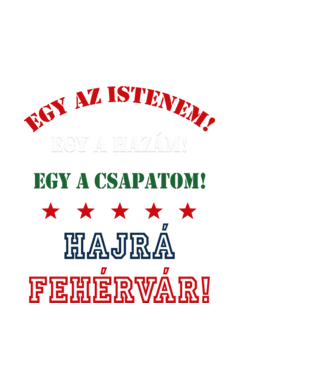 Fehérvár drukker minta fekete pólón
