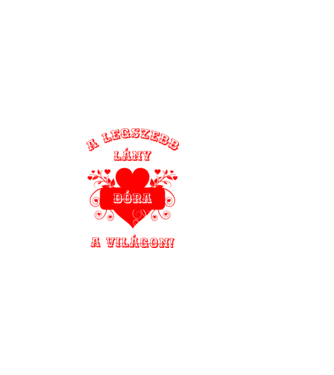 A legszebb lány Dóra minta világos rózsaszín pólón