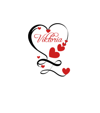 Viktória minta fehér pólón
